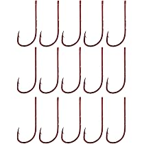 Produktbild von Gamakatsu Haken LS-5213 Rot - Wurmhaken Für Aal, Butt Und Dorsch