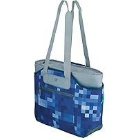 alfi Thermo-Kühltasche, isoBag mittel 23 Liter - Isolierte Einkaufstasche aus Polyester, blau kariert 54 x 16,5 x 37 cm…