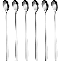 BESTonZON Halloween-Löffel-Set - 6-teilig, Edelstahl Mit Kürbisaufsatz