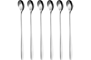 GRÄWE Cuillère à Glace et Latte Macchiato en Acier Inoxydable, Cuillère Longue Idéale pour Café, Desserts et thé Glacé, Passe au Lave-vaisselle