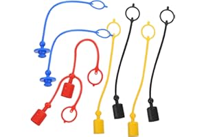 ‎CLISPEED CLISPEED 4 Sätze hydraulikschlauch, Hydraulik Verbindungskappen Staubschutz Aus Kunststoff Hydraulikkupplung Staubschutzkappen für Steckverbinder