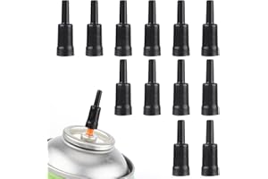 SAVITA 12 Sztuk Adaptera Zbiornika Butanu, Adapter do Napełniania Gazem Propan Wymiana Dyszy Zbiornika Gazu na Zbiornik na Butan Palnik na Butan Zapalniczka na Butan