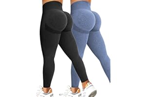 Kuzimua Damskie legginsy sportowe Scrunch Butt, push-up, wysoka talia, nieprzejrzyste, bezszwowe, długie legginsy do uprawiania sportu, fitnessu, jogi, na co dzień