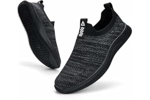 MrToNo Hommes Femmes Chaussures Slip on Sneakers Chaussure sans Lacets De Course Sport Casual Chaussures De Respirantes Légères Outdoor Fitness Gym Shoes Confortables