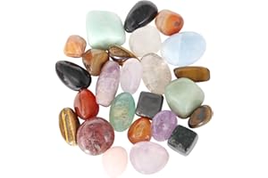 ORIENTREA 500 Gramm Natürliche Kristall Steine Edelsteine in verschiedenen Größen/Kristall Heilsteinen,Großer gemischter Kristall Steine Trommelsteine, In Einer Geschenkbox verpackt