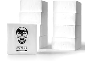 Gymreapers Gym Chalk, Athletic Powder Chalk for Maximum Grip Magnesium Carbonate Chalk for Powerlifting, Weightlifting, Rock Climbing, Gymnastics Chalk Block (8-2oz Chalk Blocks)