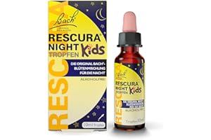 ‎BACH RESCURA Bach RESCURA Kids Night Bachblüten Tropfen I 10 ml I Bachblütenmischung für Kinder für die Nacht I ehemals Rescue das Original