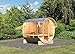 Produktbild Karibu Fass - Sauna 1 42 mm inkl. 9-kW-Bioofen - Saunahaus