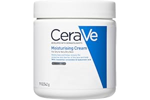 CeraVe Moisturising Cream, Face & Body, With 3 essential ceramides & hyaluronic acid, For dry to very dry skin, 542 g/19 oz