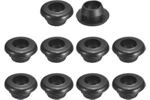 QUARKZMAN 30pz Passacavo 8mm ID 10mm Guarnizione per Cavi Passacavo in Gomma Gommini Passacavo Elettrico per Firewall Guarnizione per Cablaggio Elettrico, Nero