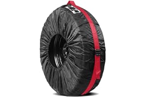 FUBESK Wheel Protective Cover, Spare Tire Cover Wheel Tire Cover Waterproof With Storage Bag, Black Wheel Cover, for Car SUV Vehicle Truck(for 19-23inch tires)