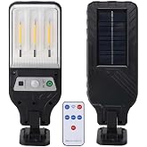 Panther Pt-2980 Solar Duvar Lambası, 3 COB LED, Hareket Sens&ouml;r&uuml;, Uzaktan Kumanda, Siyah