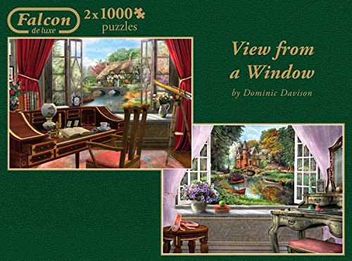 Jumbo Falcon de luxe View from a Window Jigsaw Puzzles (2 x 1000-Piece)