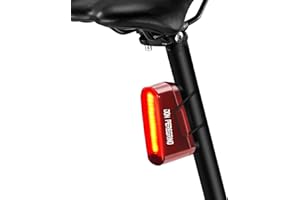 DON PEREGRINO Luz Trasera Bicicleta 80 Lumens - Recargable USB-C, Impermeable IP64, Ligera 50g, 5 Modos con Función de Memoria, DONPEREGRINO M1 Luz Trasera Bici