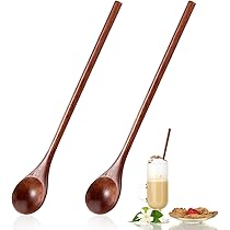8 Holzlöffel Set – Handgefertigte Mini-Löffel, 14,5 Cm – Für Honig, Tee, Kaffee, Gewürze & Mehr