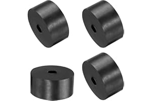 QUARKZMAN 4 piezas Espaciadores de Goma 40mm OD 8mm ID 20mm de Altura Espaciador Redondo Antivibración Arandela de Goma para Accesorios de Hogar y Coche