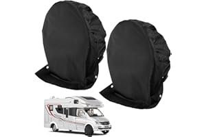 CARRENEU 2 Pièces Housse de Protection Pneu,Housse de Pneu Voiture,Housse de Roue pour Caravane,Housse de Protection de Roue,Protecteurs de Roues Universels pour Roues de 27 à 29 Pouces Caravane SUV Camion