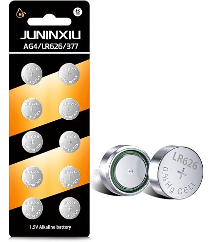 AgfaPhoto Knopfzellen LR626 (AG4) – 1,5V Alkaline, 10 Stück Im Pack