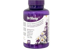 BESWISS Integratore per Dormire Forte Melatonina e Valerina 180 Cp DR SLEEP * Griffonia, Melissa. Dormire bene tutta la notte, addormerntarsi in fretta.