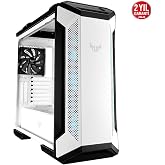 ASUS TUF Gaming GT501 White Edition Kasa, EATX Destekli, Metal &Ouml;n Panel, Temperlenmiş Cam, RGB Fan, Beyaz