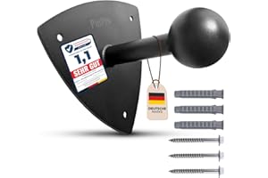 PinPro Wandhalterung für Fahrradträger – 3 mm Stahl, 50 kg Traglast, nur 346 g, Schwarze Pulverbeschichtung, inkl. Montageset