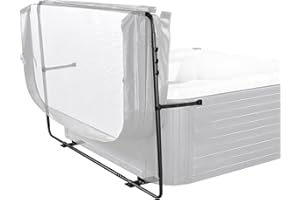 VEVOR Sollevatore per Copertura per Vasca da Bagno Jacuzzi Spa, Altezza Regolabile 80-105 cm e Larghezza 135-235 cm, Adatto a Diverse Dimensioni di Vasche da Bagno Rettangolari