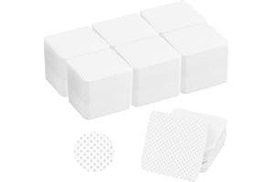 QULLMARTLE 600 Pcs Lint Free Wipes for Nails,Removal Soft Pads for Manicure and Pedicure,Salon Essential for Professional & Home Use,Nail Wipes Cotton Pad Lint Free for Clean DIY Nail Art
