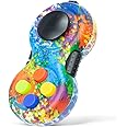 LIVYU LIFE Fidget Pad Fidget Focus Toy with 8-Fidget Functions and Lanyard - Perfect for Relieving Stress (Colourful)