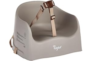 Tigex asiento elevador para niños | 6-36 meses | Compacto y fácil de llevar | Tiras ajustables | Topo