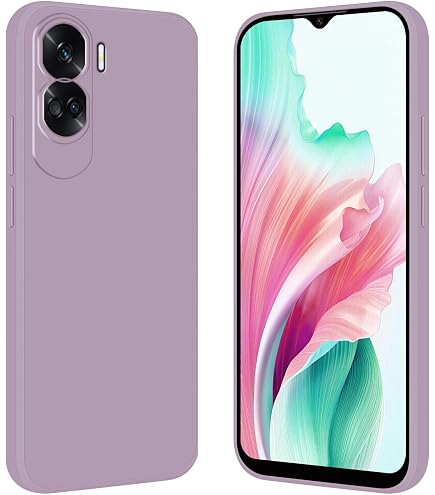 Custodia Anreixx Con Glitter Marmo Per Honor 90 Lite – TPU Antiurto, Trasparente, Ricarica Wireless, Bordi Rialzati