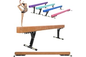 SportBob Barra di bilanciamento Pieghevole per Bambini, 244 cm, Regolabile in 5 Altezze, Alta e Bassa, Barra di bilanciamento per la casa, l'esterno, l'allenamento, la Trave da Ginnastica con Gamba