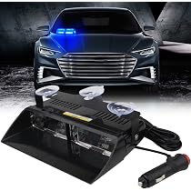 Keenso 2 Luci Stroboscopiche LED 12V 19 Modalità - Lampeggianti Di Emergenza Alta Intensità Per Auto E Camion - 5
