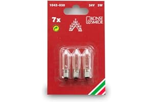 Konstsmide Ersatzbirne, 3er-Blister, klar, 34V, 3W, E10 Schraubgewinde - 1042-030