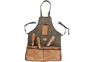 Esschert Design Fartuch na narzędzia ogrodowe, zielony, 45,5 x 1 x 74 cm