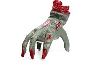 PARTY GO Mano Halloween Decorazioni Halloween Verde Mano di Zombie Strisciante, Adatte per Feste di Halloween, Case Stregate, Prati E Giardini All'Aperto