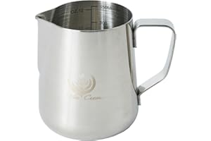 VIA CREMA ITALPARTS Pot à lait professionnel en acier inoxydable 300 ml Pot à lait Milk Bar (300 ML)