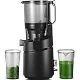 AMZCHEF Automatischer All-in-One Entsafter, 135MM Öffnung und 1,8L Entsafter für Gemüse und Obst, 250W Entsafter Slow Juicer 