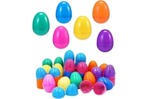 ‎HANWIN Hanwin Ostereier zum Befüllen 50 Stück, Befüllbare Ostereier, Plastikeier zum Befüllen, Ostereier zum Aufhängen Draussen (50 Stück)