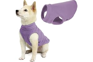 Gooby Stretch Fleece Pull Over Cold Weather Dog Vest, Small, Lavender