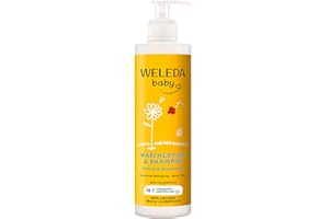 WELEDA Baby Babywash Corpo&Capelli Calendula, docciaschiuma 2in1 per la detersione dei più piccoli, formula extra-delicata (1x 400 ml)