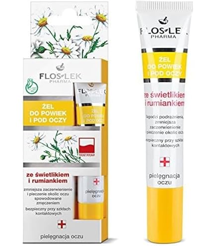 Gel Pour Les Yeux Flos-Lek 15 Ml - Extrait De Bleuet Et Chardon, Soin Rafraîchissant - Neuf, Emballé