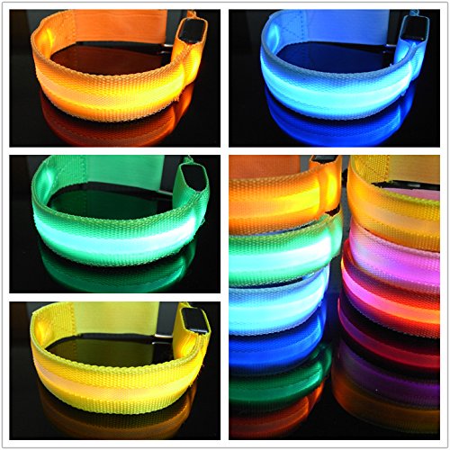 ShineVGift LED Sports Armband Flashing Safety Light for Running, Cycling or Walking At Night Set of 2 - 3