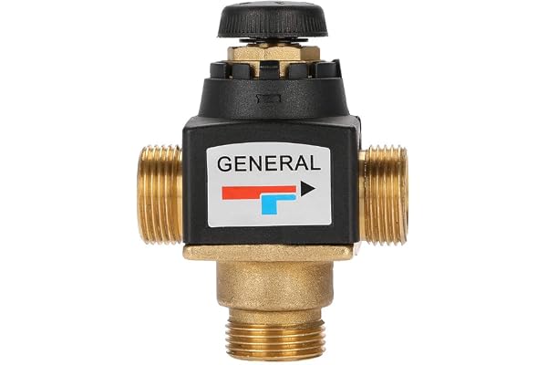 Mitigeur de chauffage 3 voies + robinet mélangeur thermostatique 3 voies DN20 filetage extérieur laiton robinet mélangeur pour chauffe-eau solaire