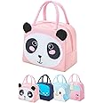 TimelessGrace Kids Lunch Bag, Lunch Bag Box for Kids, Reusable Insulated Lunch Bag for Boys and Girls, Student Office Worker Lunch Tote Bag (panda)