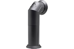 Dimplex Stove Pipe, Matt Black Plastic Flue Pipe Accessory for Electric Stoves and Freestanding Fires, Angled With 2 Size Options