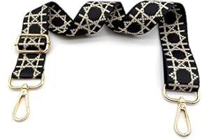 KERIOCUSI Tracolla per Borse Donna Colorato Cinghia Della Borsa Larga, Tracolla Regolabile con Gold Moschettone, Durevole per Crossbody Borsa, Borsetta, Chitarra DIY Spalla Accessori per Ragazze, 25