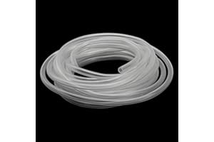 iMeistek Tuyau flexible en PVC transparent de 5 m, diamètre intérieur 4 mm x diamètre extérieur 6 mm, tuyau en vinyle PVC flexible pour tuyaux d'eau et d'air