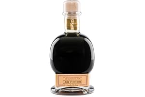 Due Vittorie - Aceto Balsamico di Modena IGP Extra Denso, Riserva di Famiglia senza Zuccheri Aggiunti, Coloranti, Conservati e Gluten Free dal Gusto Agrodolce per Piatti Dolci e Salati, 1x250 ml