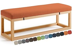 UWOBTN Cojín para Banco Zapatero, Cojines para Banco Interior Exterior Jardín,Cojín para Asiento de Columpio, Lavable, Antideslizante, para Patio, Cocina, Comedor, Terrazas(K,120x40x3cm)