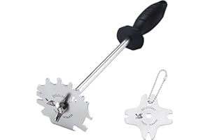 MSY BIGSUNNY Good Grip Stainless Steel Grill Scraper for BBQ Grate and Griddle (12" Scraper)